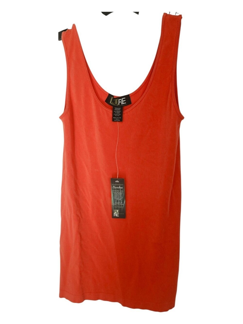 New With Tags PURE ESSENCE Red / CORAL Tank Top - One Size